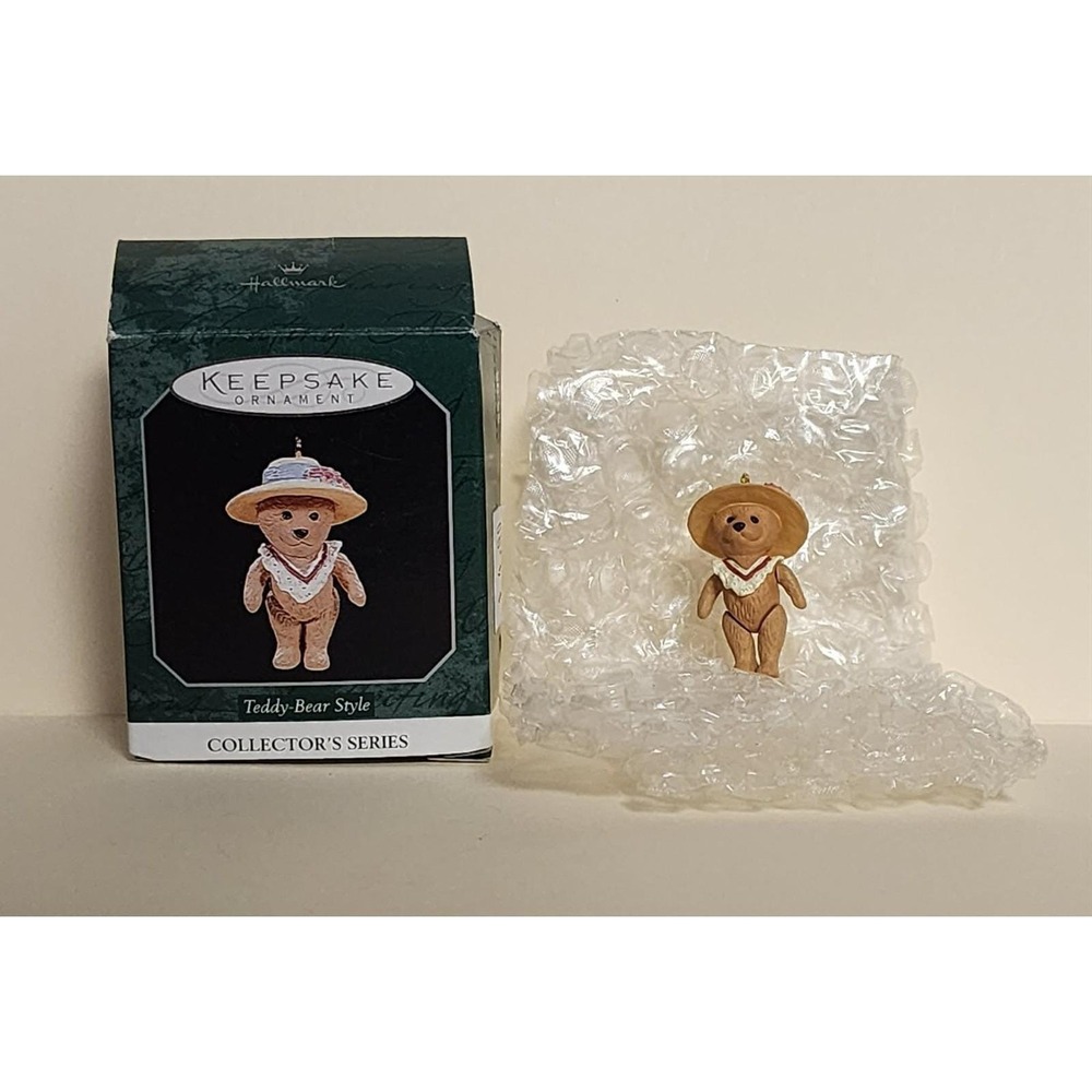 Hallmark 1997 Teddy Bear Style Miniature Keepsake Ornament